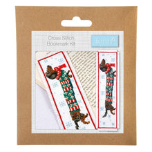 trimits crosstitch cross stitch christmas silly sausage dachshung beginners fabric shack malmesbury GCS178
