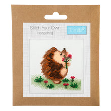 trimits crosstitch cross stitch stitch your own hedgehog beginners fabric shack malmesbury GCS99