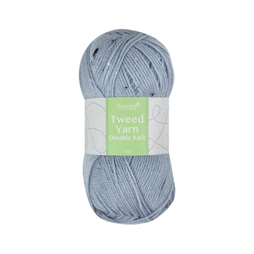 trimits double knit dk tweed nepp wool yarn 100g grey fabric shack malmesbury TYTW_012