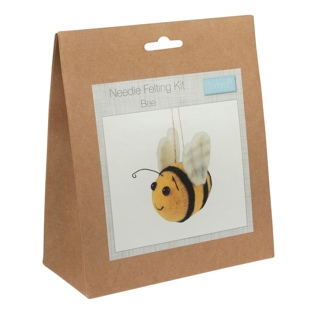 trimits needle felt felting bumble bee beginners kit fabric shack malmesbury TCK039
