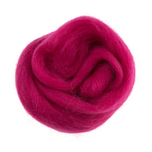 trimits needle felt felting natural wool roving 10g fabric shack malmesbury bright pink 320