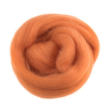 trimits needle felt felting natural wool roving 10g fabric shack malmesbury orange 305