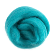 trimits needle felt felting natural wool roving 10g fabric shack malmesbury teal blue 011
