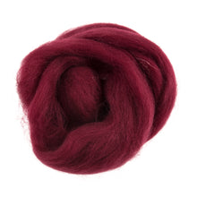 trimits needle felt felting natural wool roving 10g fabric shack malmesbury wine dark red 304