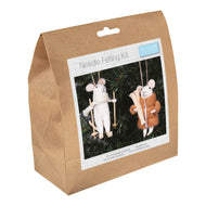 trimits needlefelt kit winter sports mice mouse duo christmas present gift TCK069 fabric shack malmesbury