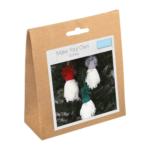 trimits pom pom decoration kit make your own gonk GCK222 fabric shack malmesbury