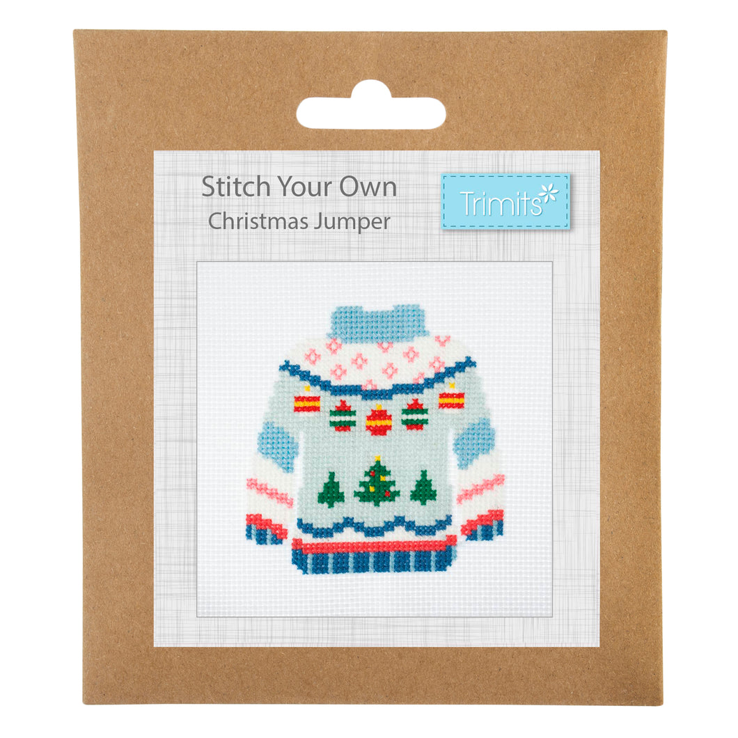 Trimits Cross Stitch Kit Stitch Your Own Christmas Jumper