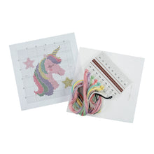 trmits mini cross stitch crosstitch kit unicorn fabric shack malmesbury GCS54