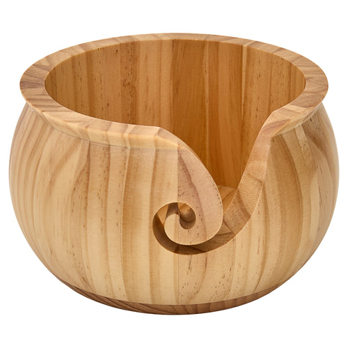 varnished wooden yarn bowl knitting crohet knit fabric shack malmesbury TN019 2