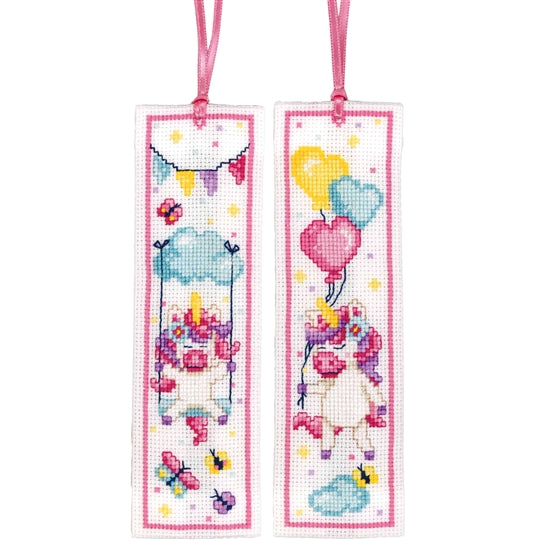 vervaco cross stitch crosstitch unicorn bookmarks fabric shack malmesbury ssn52073-1