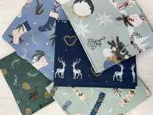 victoria louise designs cosy christmas stocking cracker tree fire berry stag winter mistletoe fat quarter pack 2 bundle cotton fabric shack malmesbury 2