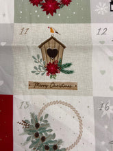 victoria louise designs pocket advent calendar panel welcome home christmas holidays woodland garden robin organic 3