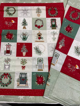 victoria louise designs pocket advent calendar panel welcome home christmas holidays woodland garden robin organic