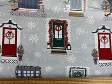victoria louise designs welcome home christmas holidays woodland garden doorway doors organic cotton fabric shack malmesbury 2