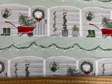 victoria louise designs welcome home christmas holidays woodland garden tree tools organic cotton fabric shack malmesbury