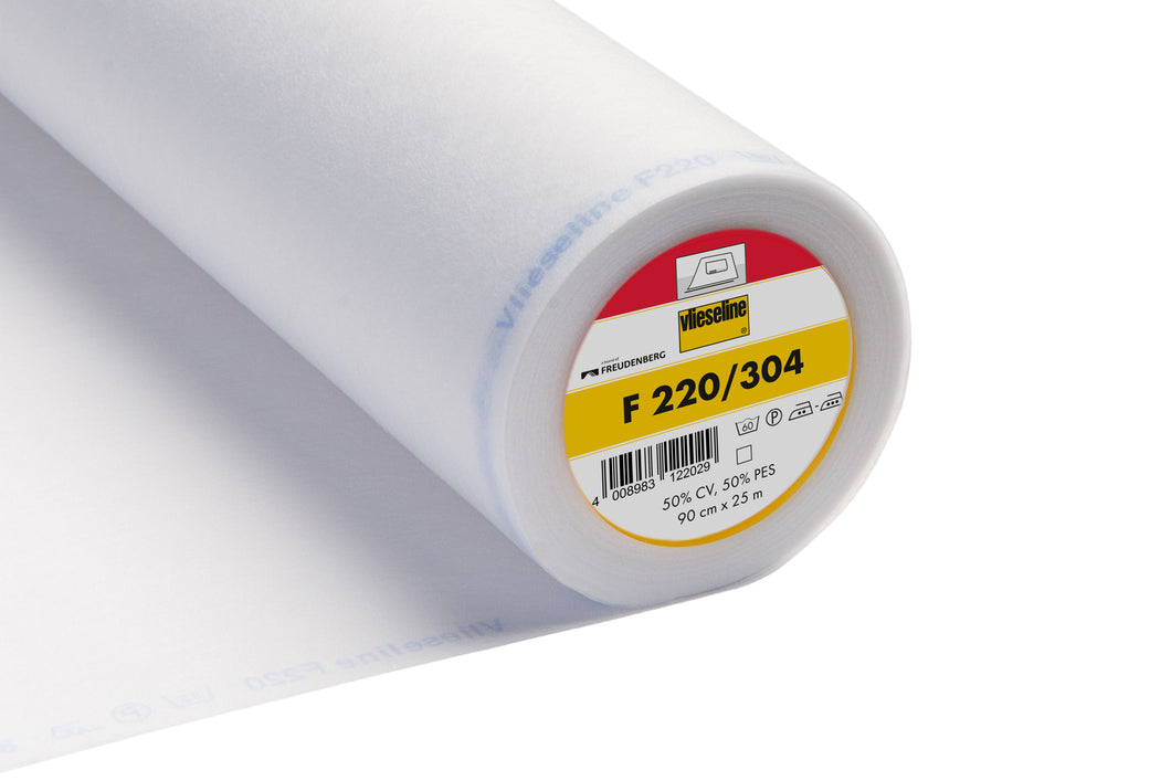 vilene vlieseline medium interfacing standard iron on fusible white f220 fabric shack malmesbury 2V304