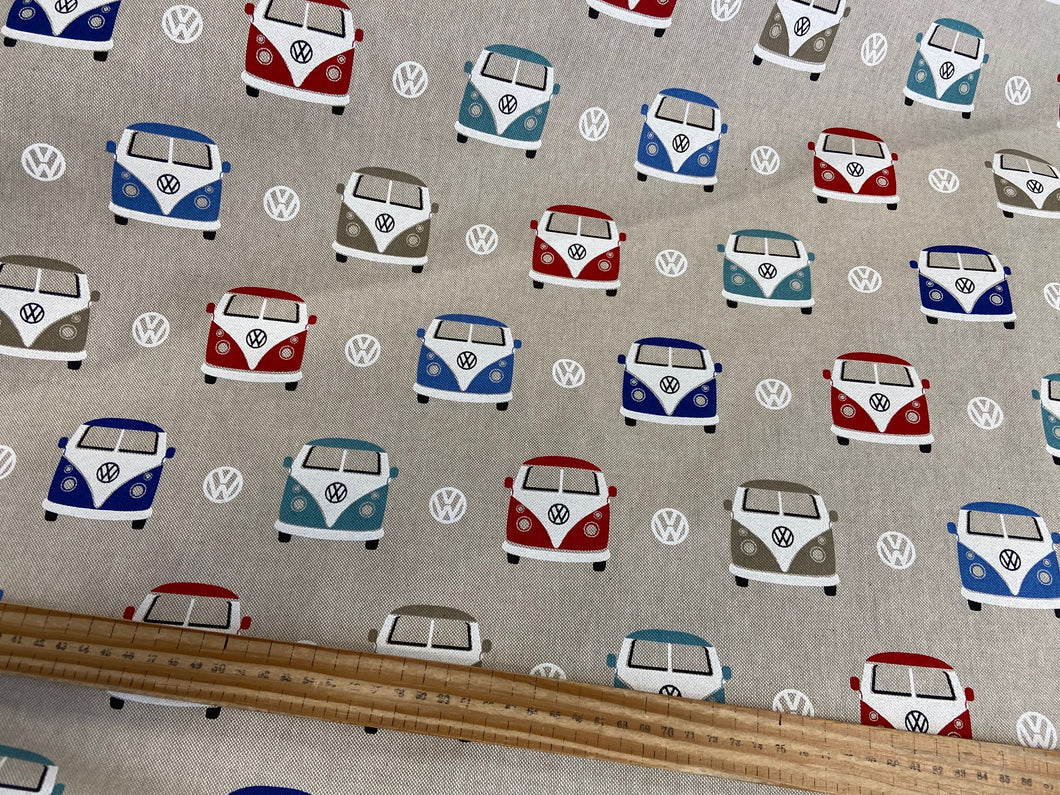 vw camper linen look fabric shack malmesbury road runner camper licensed