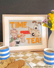 wallace & Gromit cross stitch kit time for tea   fabric shack malmesbury 2 