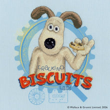 wallace & Gromit cross stitch kit cracking biscuits   fabric shack malmesbury 1 