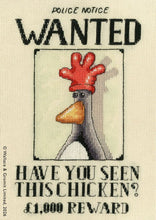 wallace & Gromit cross stitch kit have you seen this chicken fabric shack malmesbury 1 