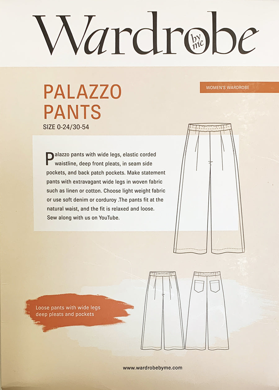 Wardrobe By Me Wardrobe Ladies Palazzo Pants Dressmaking Sewing Pattern for an Adventurous Beginnner (Sizes 0-24/30-54)