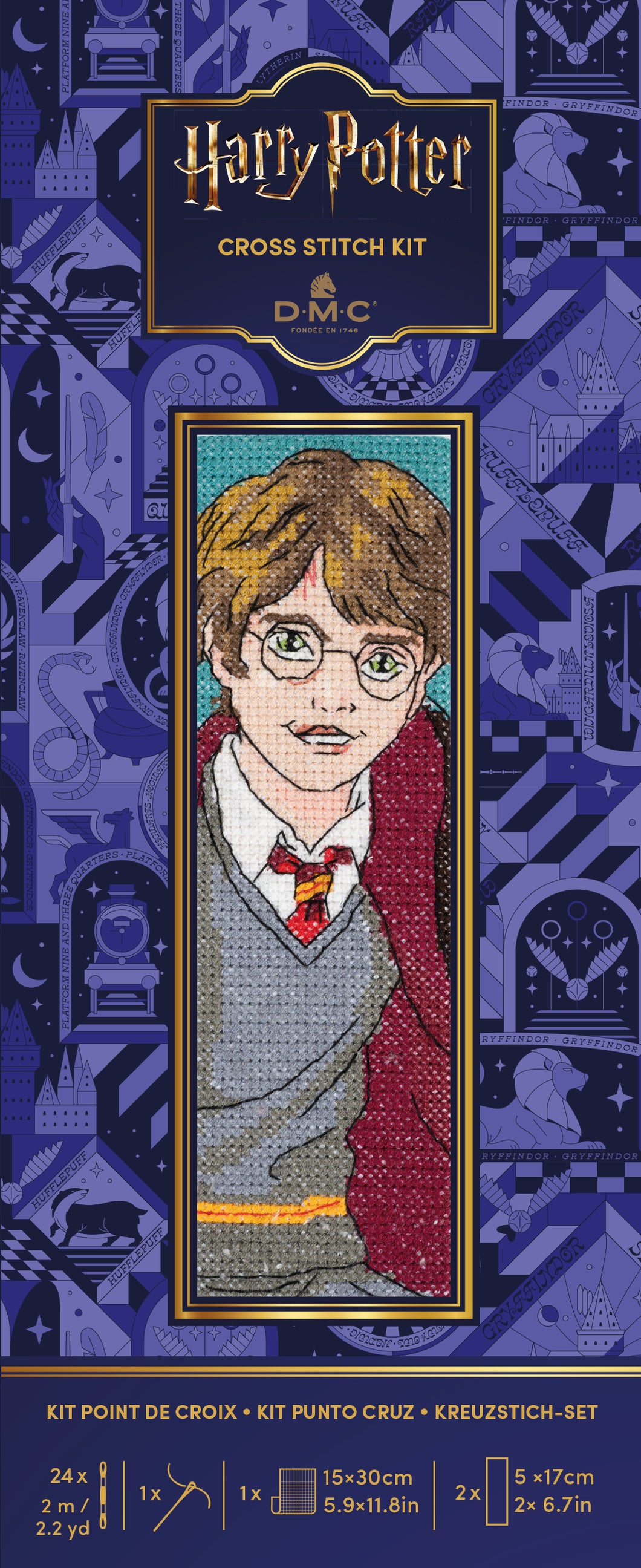warner bros Harry Potter bookmark Cross Stitch kit fabric shack malmesbury