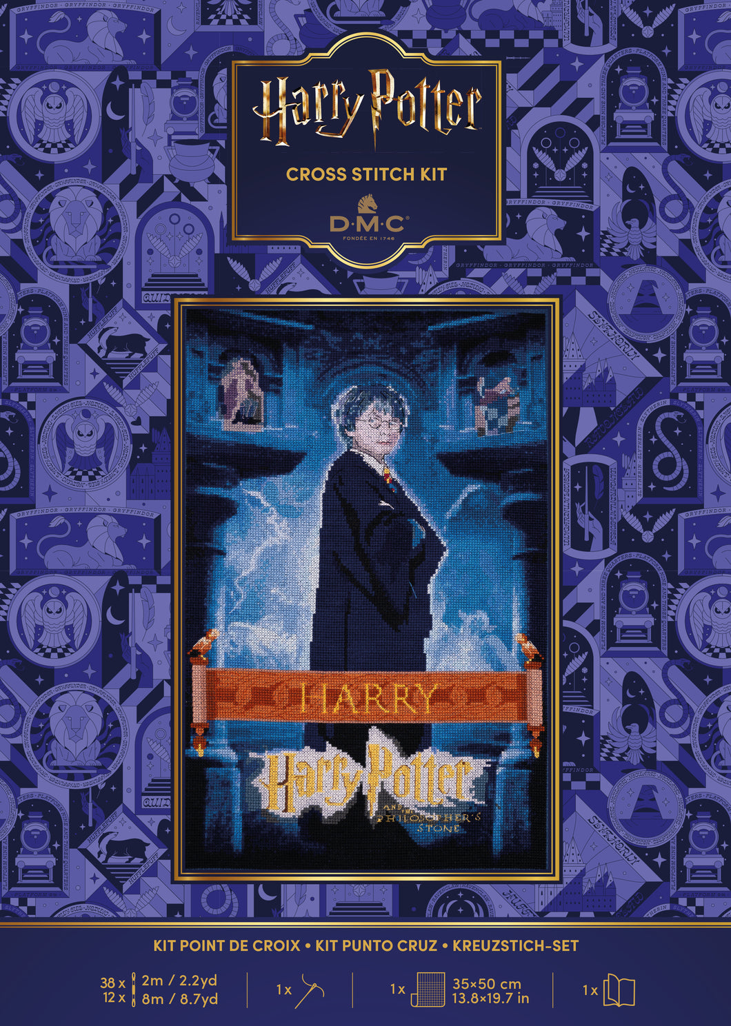 warner bros Harry Potter poster Cross Stitch kit fabric shack malmesbury