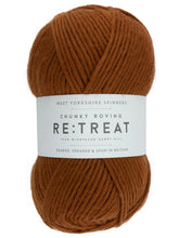 west yorkshire spinners retreat chunky roving re treat wool yarn  tranquil rust 341 fabric shack malmesbury