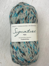 west yorkshire spinners signature 4 ply wool yarn bluefaced leicester sock butterfly chalkhill blue 1242 fabric shack malmesbury