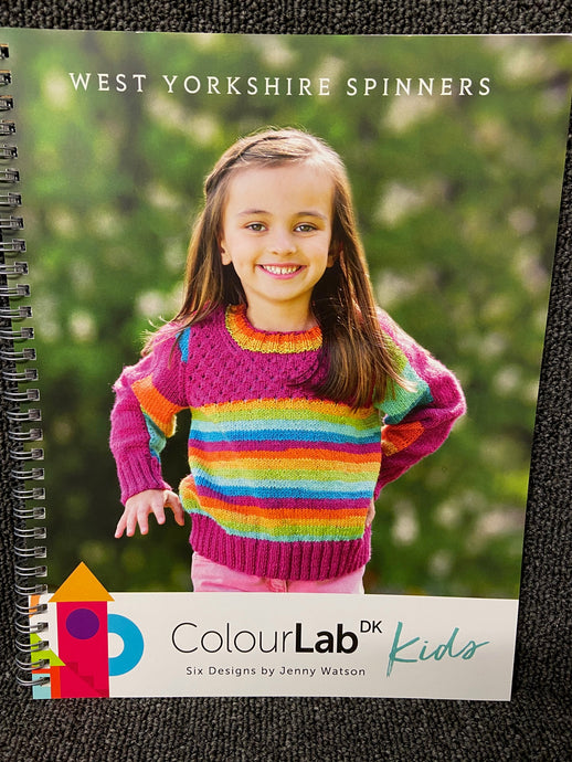 west yorkshire spinners colourlab kids hand knit childrens patterns designs double knit dk jenny watson fabric shack malmesbury