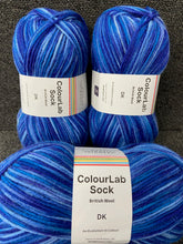 west yorkshire spinners colourlab sock yarn wool knt crochet fabric shack malmesbury blues 2166