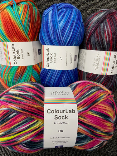 west yorkshire spinners colourlab sock yarn wool knt crochet fabric shack malmesbury stack pic