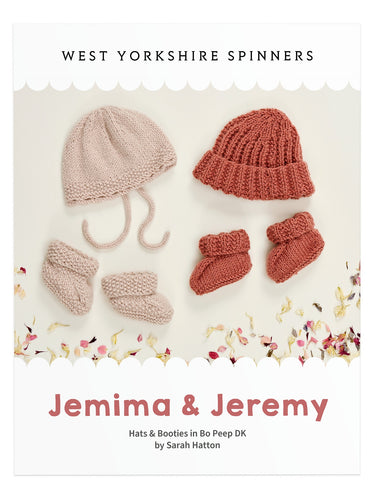 West Yorkshire Spinners Jemima & Jeremy Knitting Pattern Childs Hats & Booties Bo Peep Double Knit DK Wool