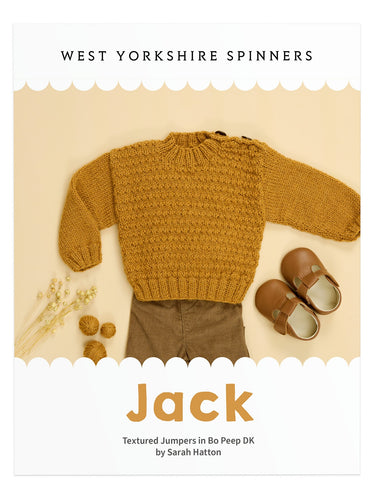 west yorkshire spinners knitting pattern jack textured jumper kids childrens bo peep dk sarah hatton fabric shack malmesbury