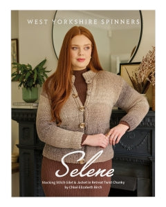 west yorkshire spinners knitting pattern selene stocking stitch gilet jacket retreat twist chunky chloe elizabeth birch fabric shack malmesbury