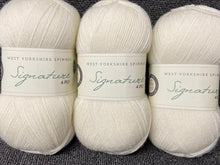 west yorkshire spinners signature 4 ply wool yarn bluefaced leicester sock marshmallow cream 011 fabric shack malmesbury