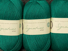 west yorkshire spinners signature 4 ply wool yarn bluefaced leicester sock spruce green 1006 fabric shack malmesbury