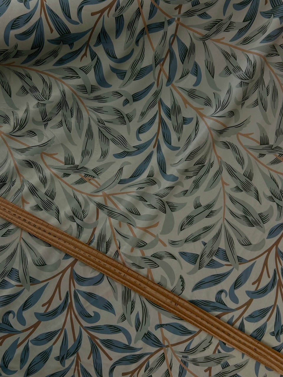 william morris velvet willow bough meadow light green fabric shack malmesbury 2