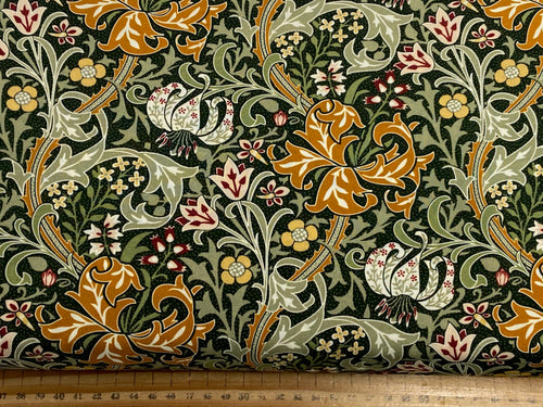 William Morris Golden Lily Viscose Fabric by 1/2 Metre*