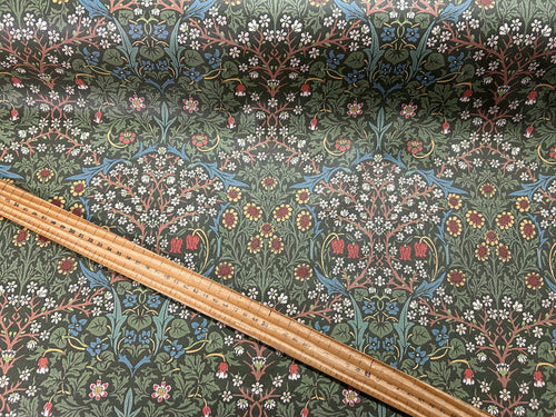 william morris blackthorne forest green teflon tablecloth table cloth covering fabric shack malmesbury