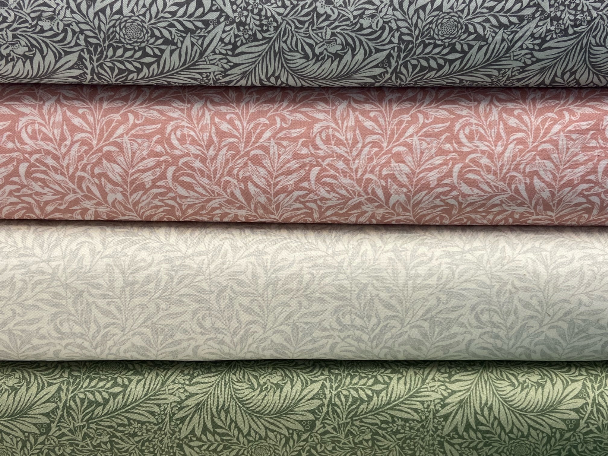 Backing Textile William Morris V&A Extra Wide Quilt Backing Willow Bough Blush Pink Co ...