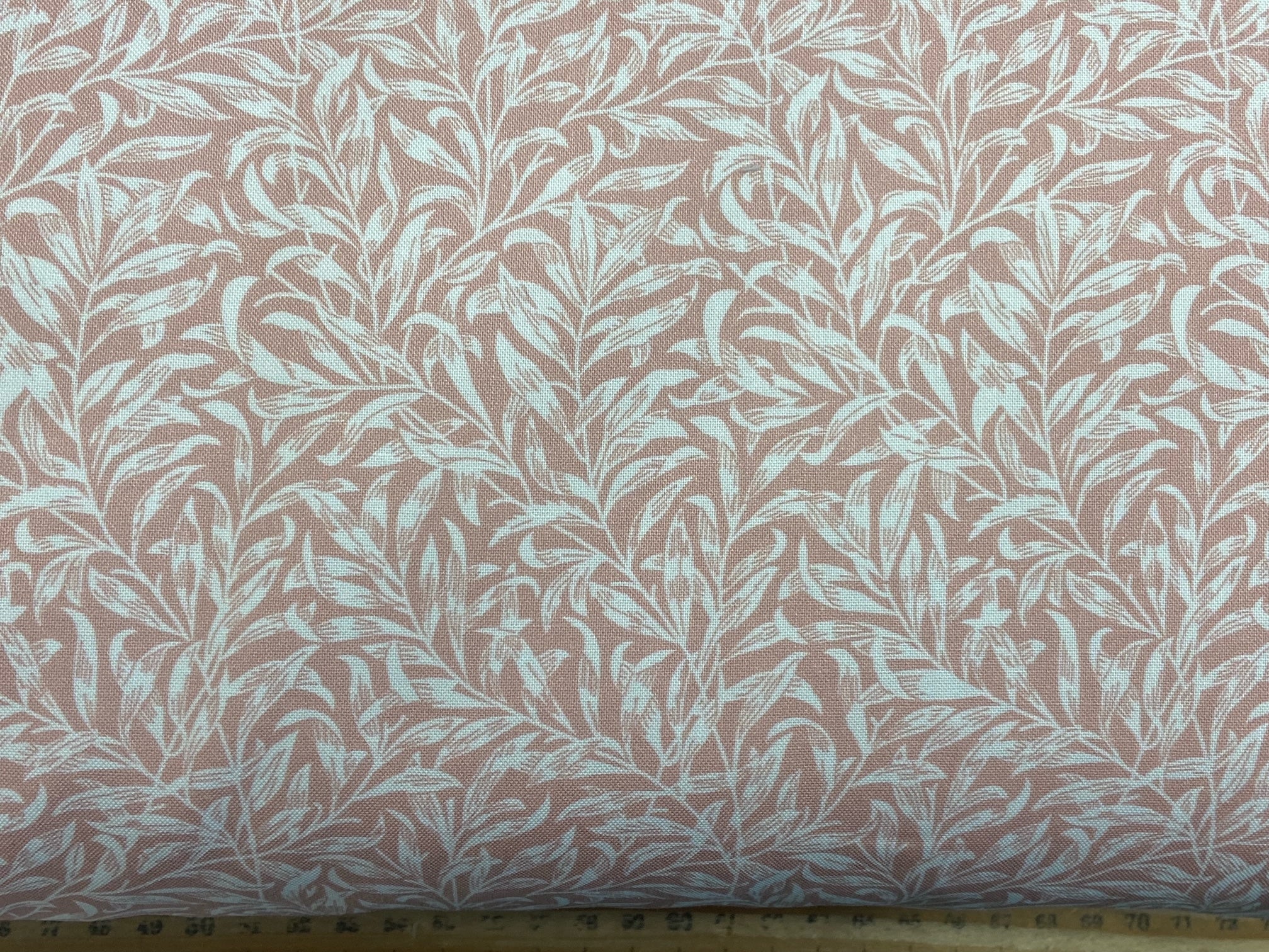 William Morris V&A Extra Wide Quilt Backing Willow Bough Blush Pink Co ...