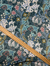 william morris velvet golden lily lunar teal fabric shack malmesbury