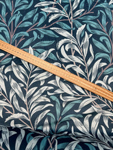 william morris velvet willow bough dark teal fabric shack malmesbury