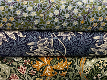 william morris viscose stack pic clover golden lily tulip and willow fabric shack malmesbury