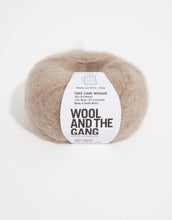 wool and the gang take care mohair aran lazy latte fabric shack malmesbury