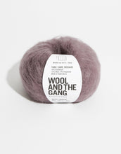 wool and the gang take care mohair aran mimsty mauve fabric shack malmesbury