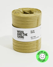 wool in the gang ra ra raffia dune green fabric shack malmesbury