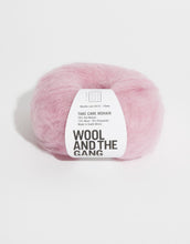 wool and the gang take care mohair aran bubblegum pink fabric shack malmesbury 