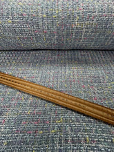 woven boucle chanel style metallic baby blue pastels dressmaking fabric shack malmesbury